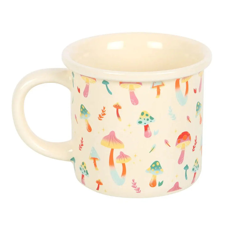 Funky Fungi Mushroom Print Ceramic Mug