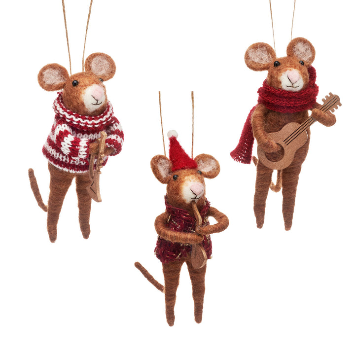 Musician Mice Felt Decoration