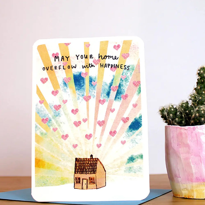 May Your Home Overflow with Happiness Housewarming Card