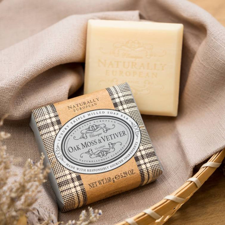 Oak Moss & Vetiver Wrapped Soap Bar