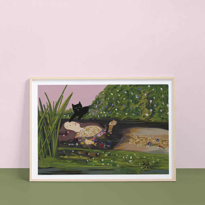 Ofelinea Cat A4 Art Print