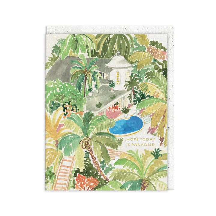 Hope Today is Paradise Card With Plantable Envelope