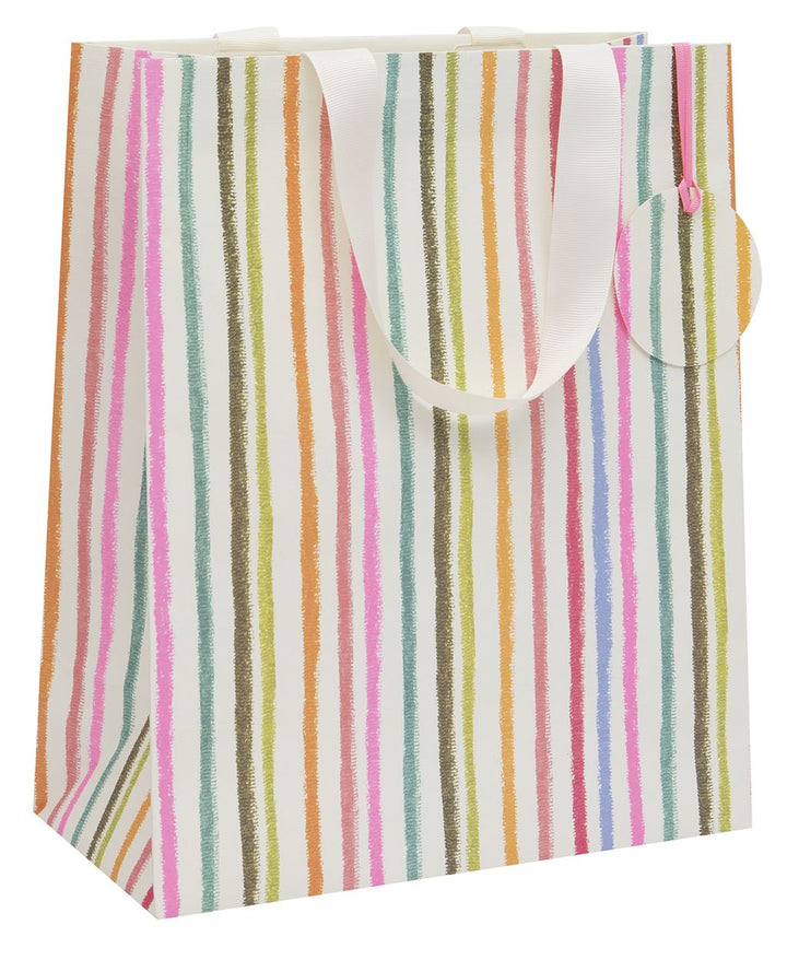 Pink Stripes Large Gift Bag