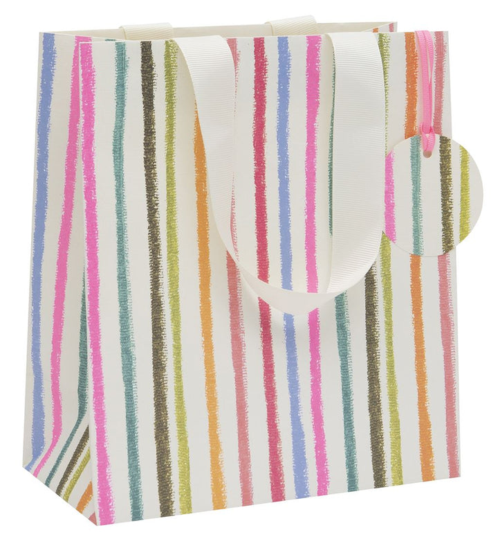 Pink Stripe Medium Gift Bag