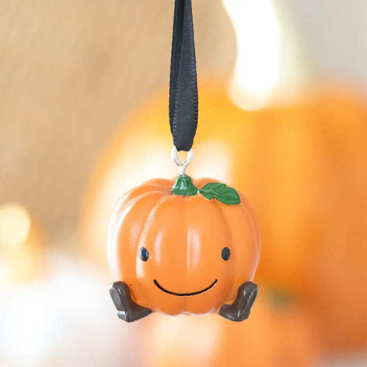 Cute Lil Ceramic Hanging Pumpkin Decoration
