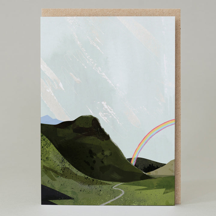 Highlands Rainbow Blank Scottish Card