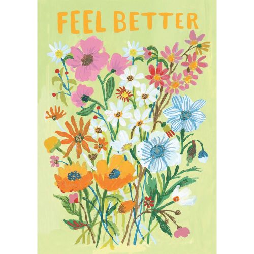 Floral Get Well Card