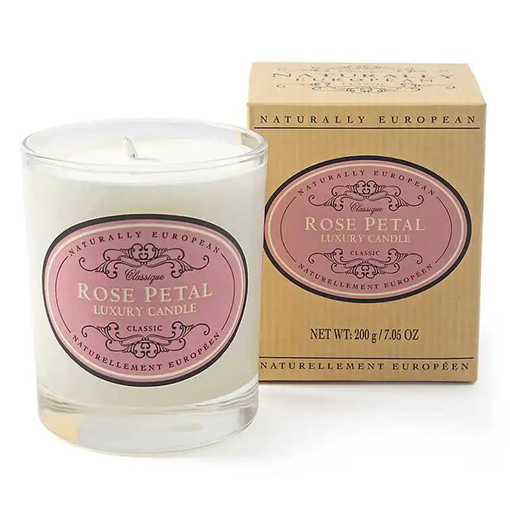 Rose Petal Scented Candle 200g