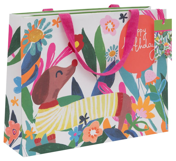 Sausage Dog Landscape Gift Bag Large