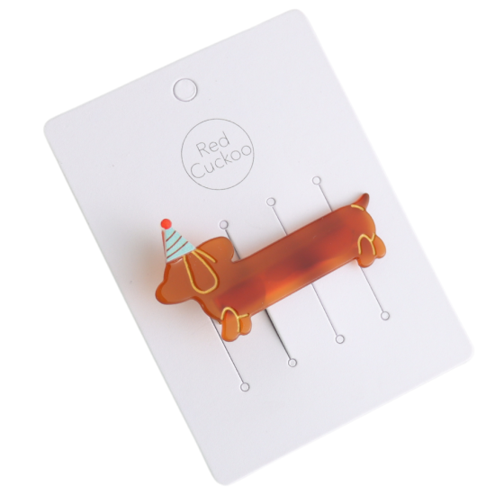 Party Sausage Dog Hair Clip