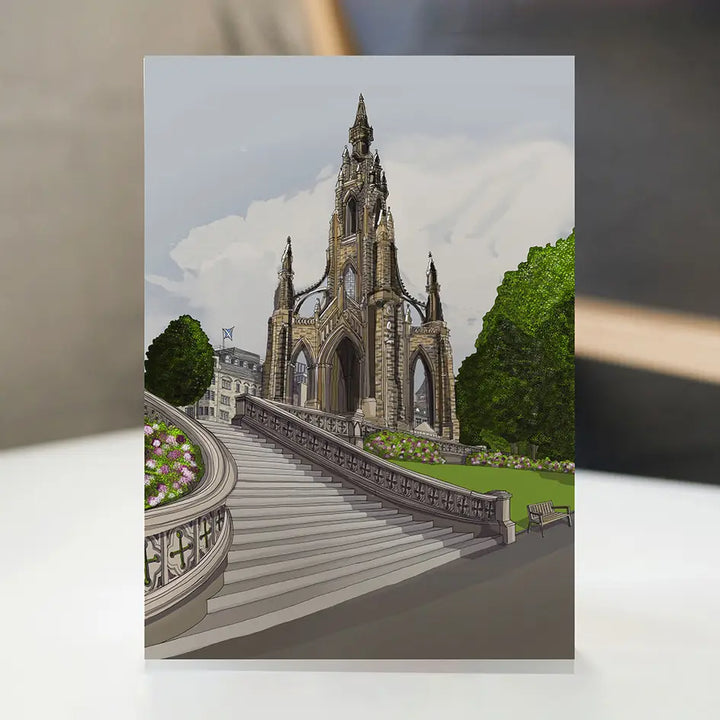 Edinburgh Scott Monument Greetings Card