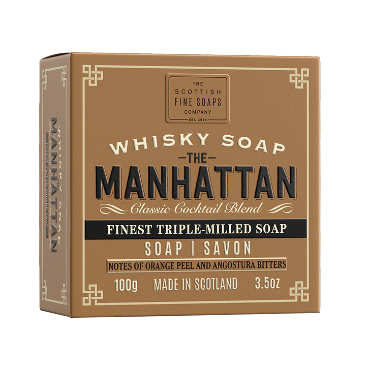 The Manhattan Whisky Cocktail Soap in a Carton