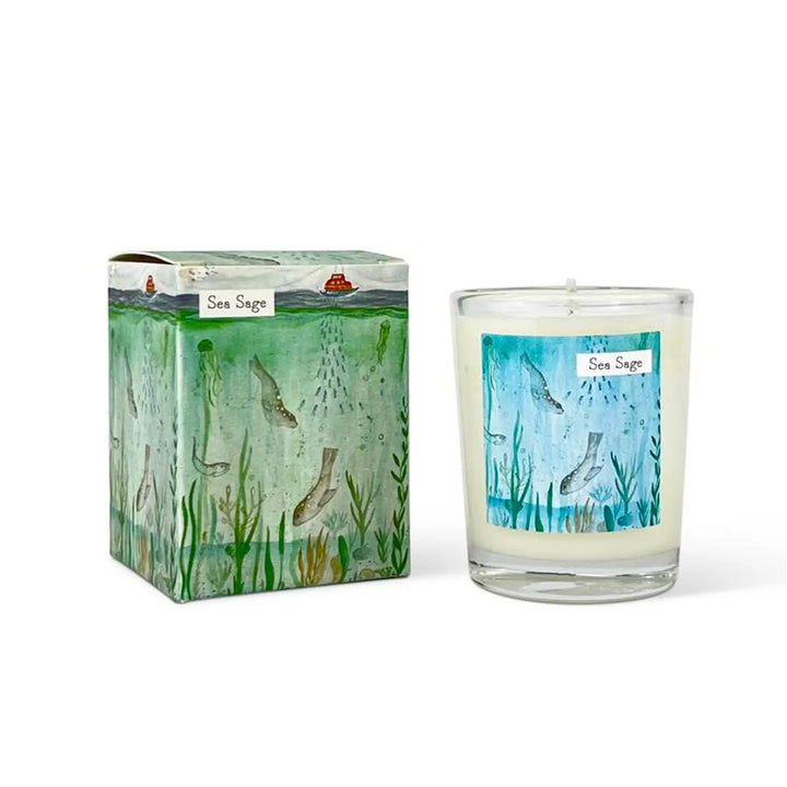 Little Coastal Votive Candle Sea Sage