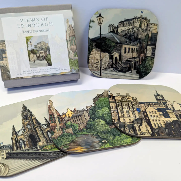 Edinburgh Coaster Gift Set - Set of 4