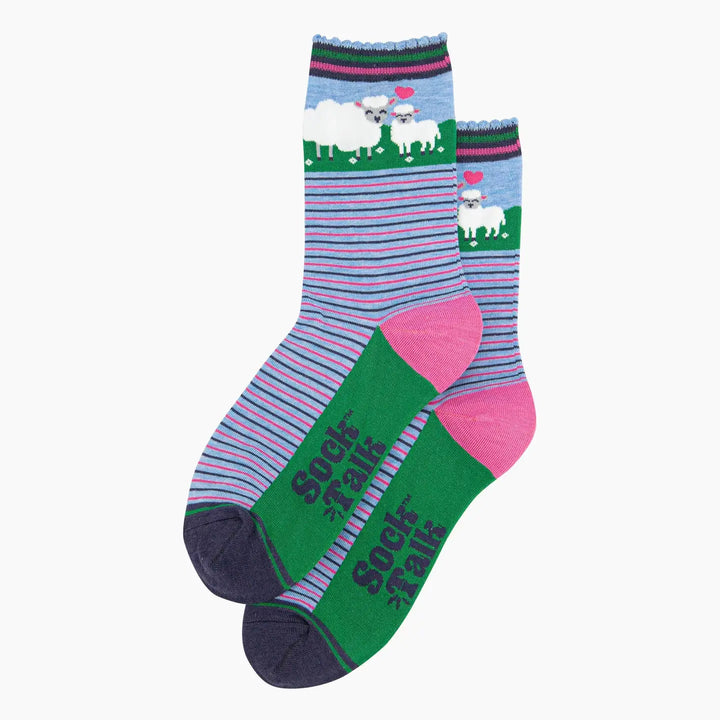 Women's Bamboo Socks - Sheep & Lamb