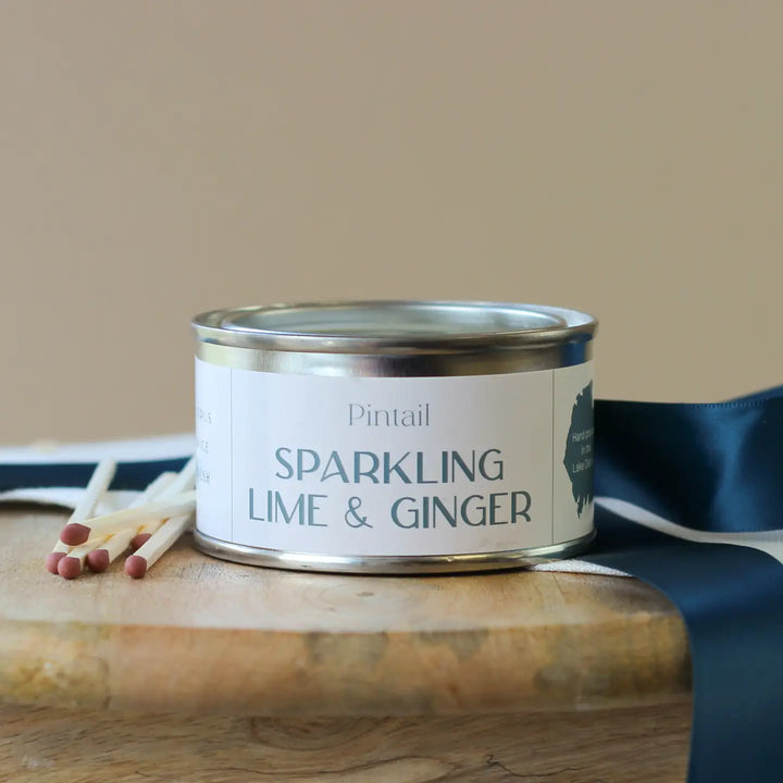 Sparkling Ginger & Lime Paint Pot Small Tin Candle