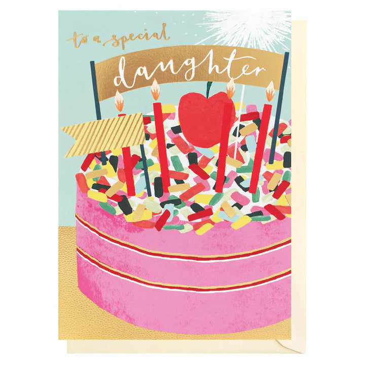 Special Daughter Cake Birthday Card