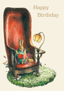 Storytime Bunny Birthday Card
