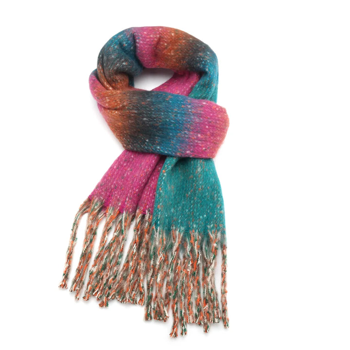 Heather Stripes Cosy Scarf Pink/Multi