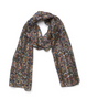 Printed Silk Scarf - Swirls Multicoloured