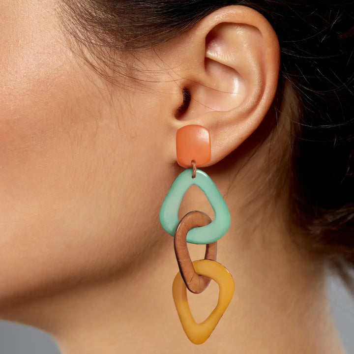 Talita Tagua Earrings -Summer