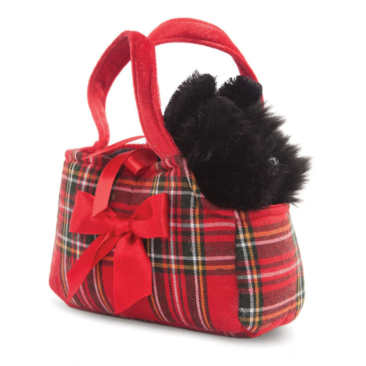 Fancy Pal Scottie in Tartan Bag Soft Toy