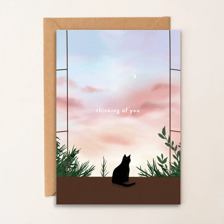 Thinking of You Cat Card