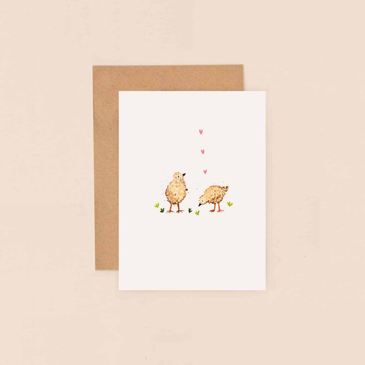 Two Chicks Mini Card