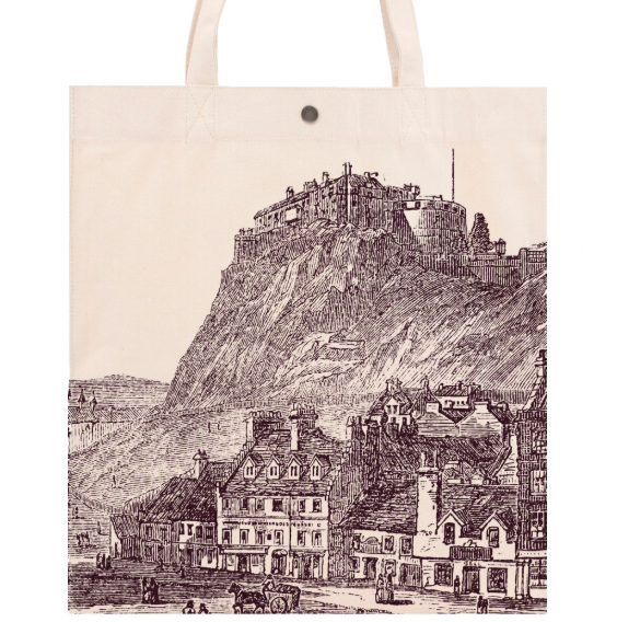 Vintage Edinburgh Scene Tote Bag