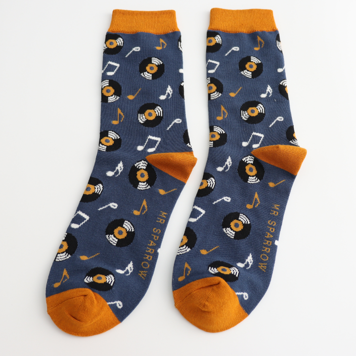 Vinyl Music Mens Bamboo Socks