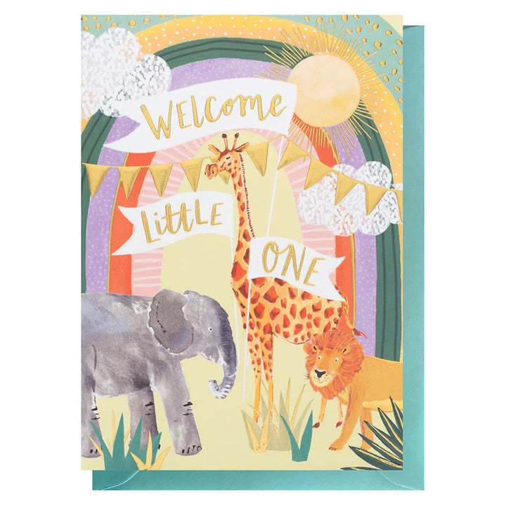 Welcome Little One Neutral New Baby Card