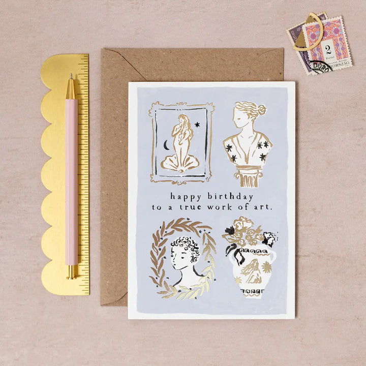 Work of Art Birthday Card