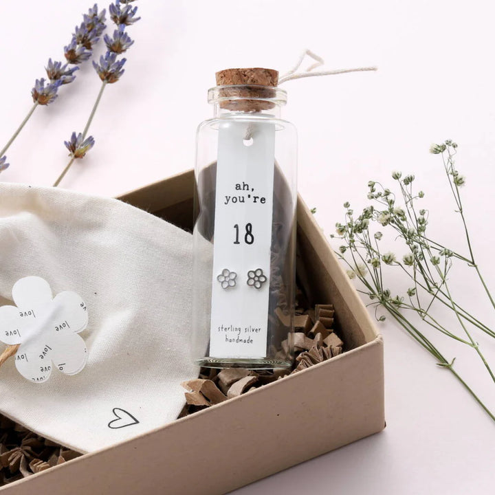 'You're 18' 18th Earrings in Bottle