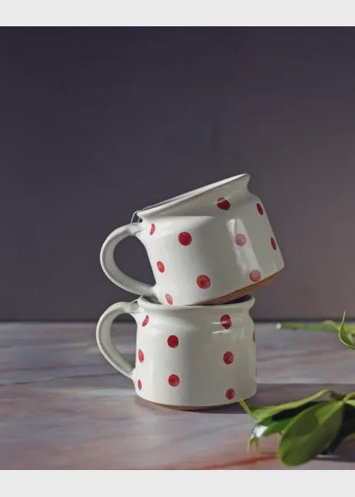 Red Spot Ceramic Mini Mug