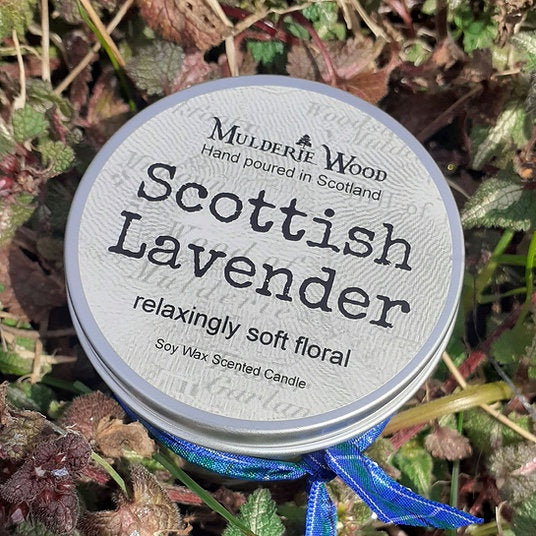 Scottish Lavender Soy Wax Soothing Relaxing Handmade Tin Candle