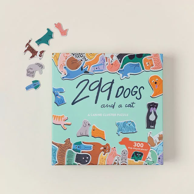 299 DOGS AND A CAT JIGSAW PUZZLE