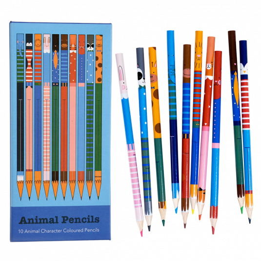Box of Animal Colouring Pencils