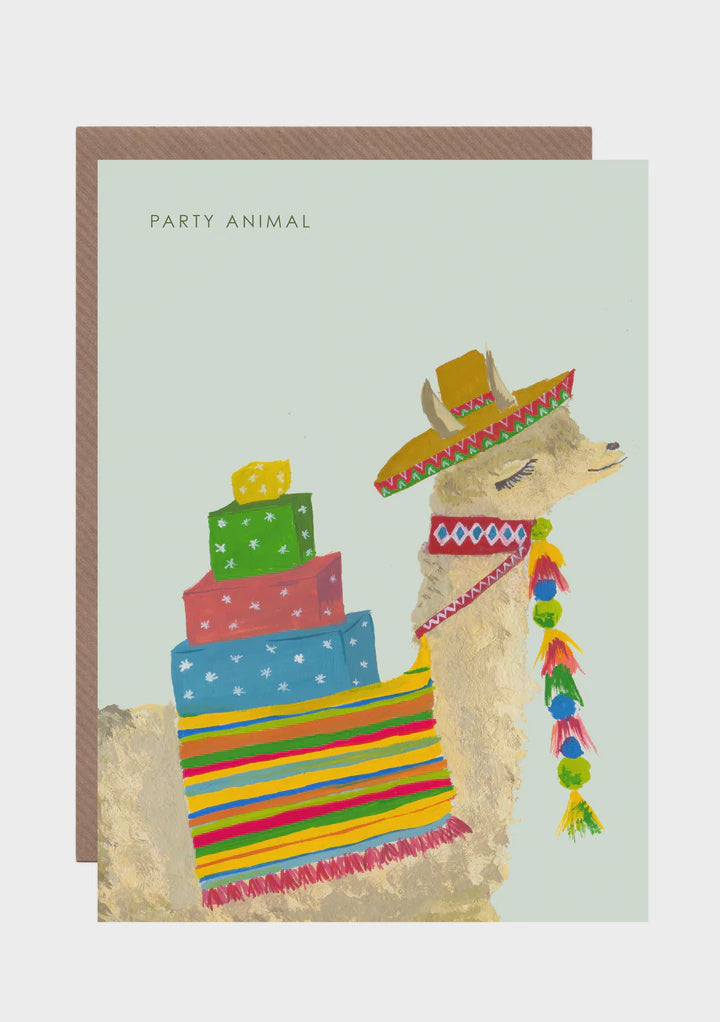 Party Animal Llama Card