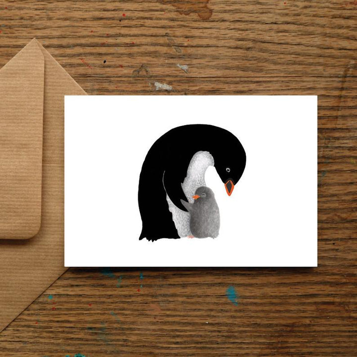 Baby Penguin Card, Cute New Baby Card
