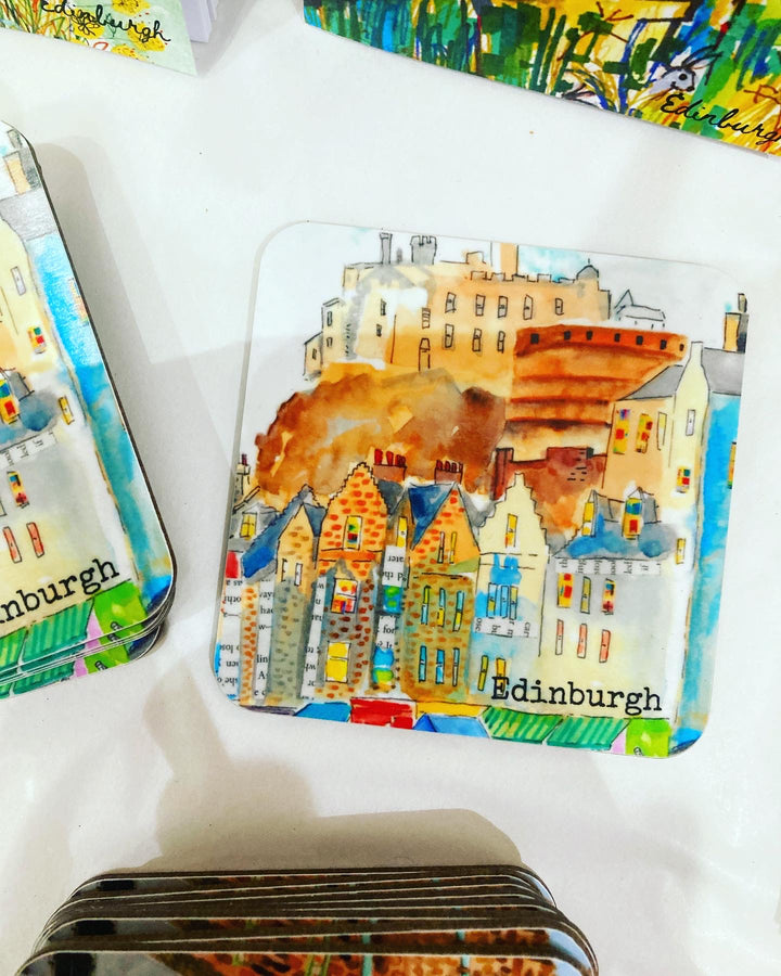 Edinburgh Castle View Coaster
