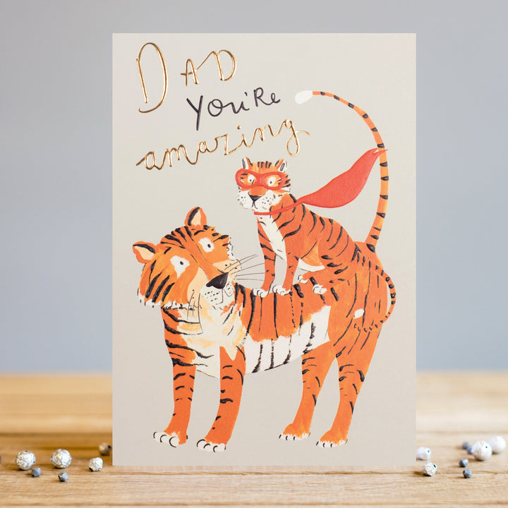 Amazing Dad Tigers Card