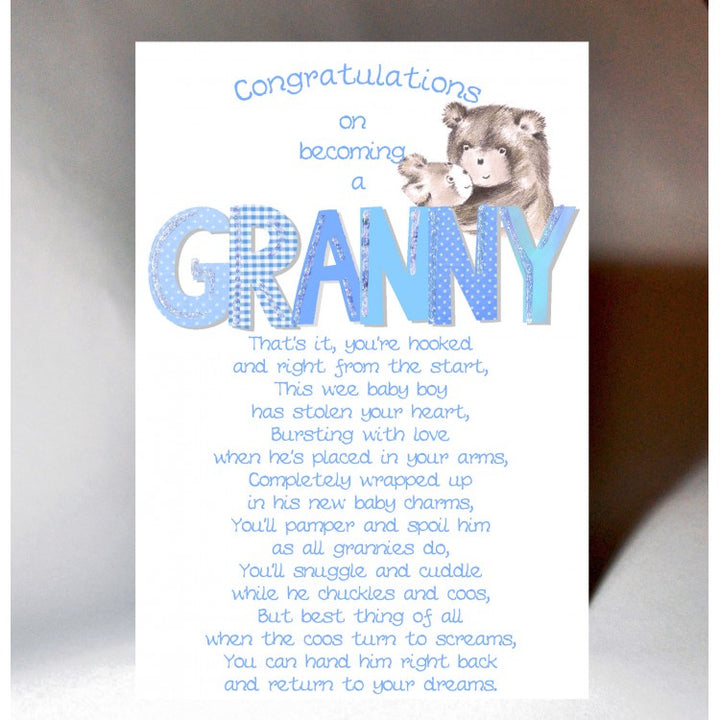 New Granny Grandson Card
