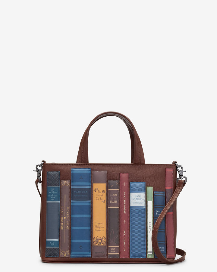 Bookworm Brown Leather Multiway Grab Bag