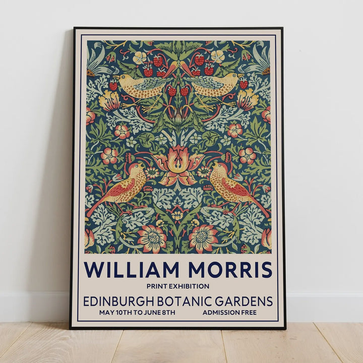 William Morris, Edinburgh Botanic Bird Art Print A5