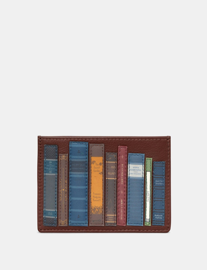 BOOKWORM BROWN LEATHER ACADEMY CARD HOLDER