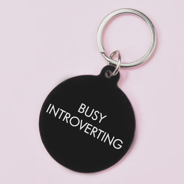Busy Introverting Keyring