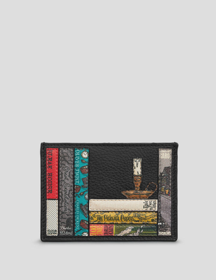 CHARLES DICKENS BLACK LEATHER ACADEMY CARD HOLDER