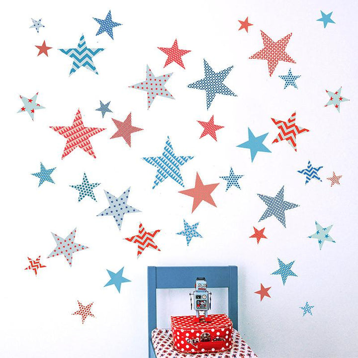 Children's Patterned Star Wall Stickers