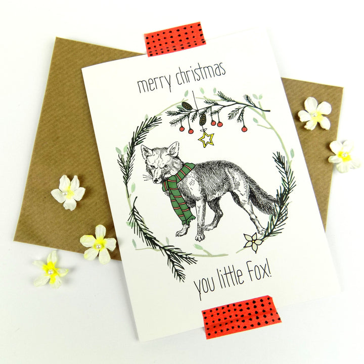 Merry Christmas You Little Fox Christmas card