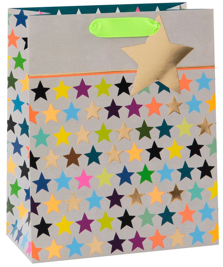 Colourful Stars Gift Bag Large